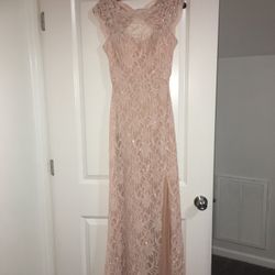 Light Pink Lace Gown