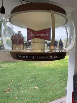 Budweiser World Champion Clydesdale Team Hanging Light