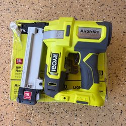 RYOBI ONE+ 18V 18-Gauge Cordless AirStrike Narrow Crown Stapler (Tool Only)