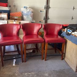 Red High Chairs 