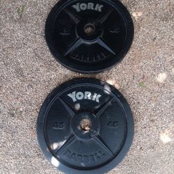 YORK Weights Plates 45 Lbs. 