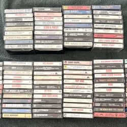 Lot of 108 music cassettes - Rock/Metal/Pop/R&B/Country/Soundtrack