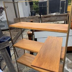 Book Shelf Metal And Wood 