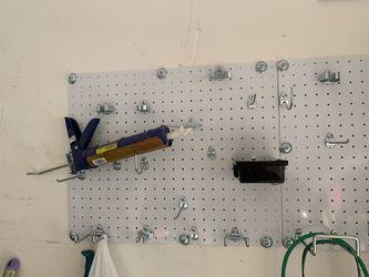 Brand new peg board as seen in a box