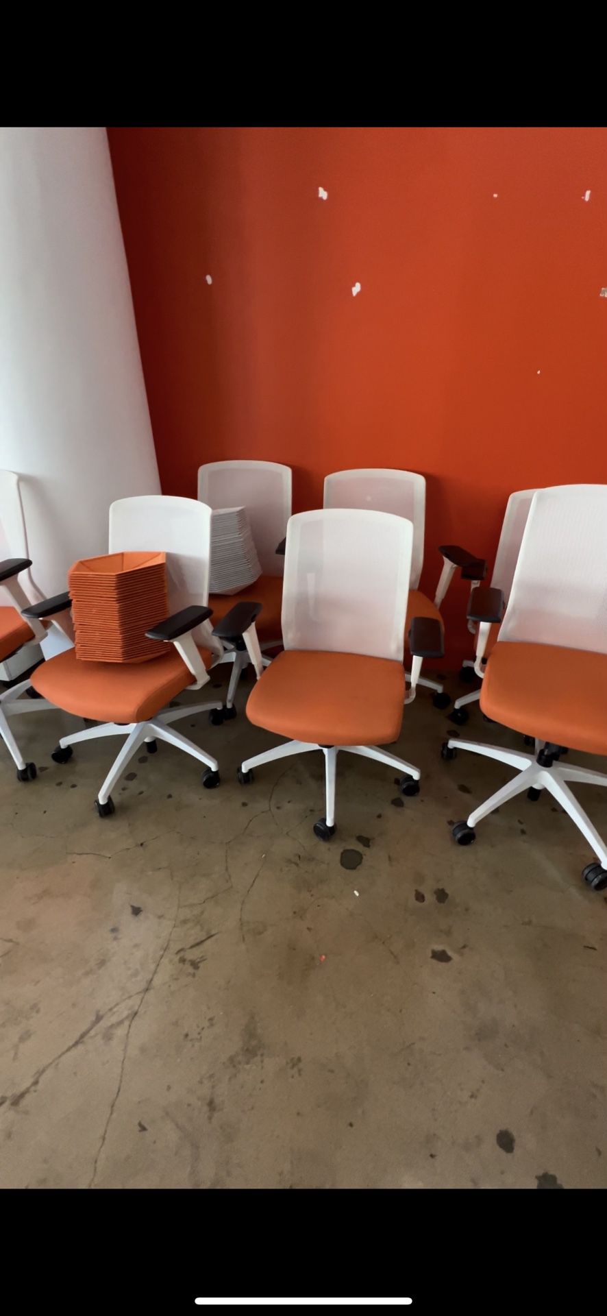 Orange Office Chairs 