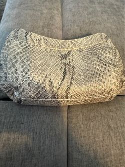Jessica McClintock Snakeskin Print Chain Shoulder Bag