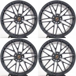 21" Staggered FORGED Porsche Wheels Rims Set of 4 22x10 22x11.5 5x130