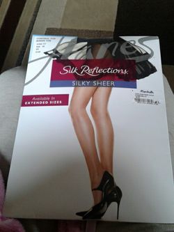 Silk Reflection C/D Jet Blk Stockings