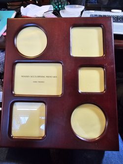 Wooden Multi-opening photo box