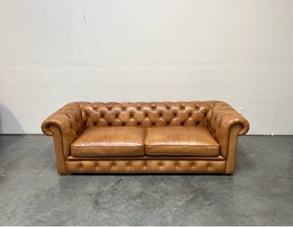 Joybird, Clayton Chesterfield Leather Sofa