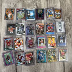 NFL card lot - rookies, numbered, inserts