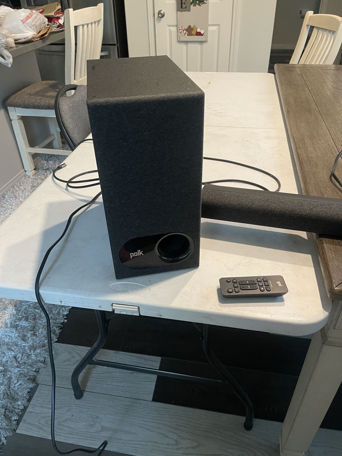 Polk Subwoofer and Soundbar
