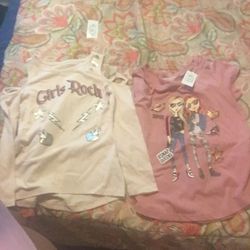 10 brand new shirts 30 dollars Lil girl size 4t/5