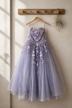 Lavender Floral Princess Dress