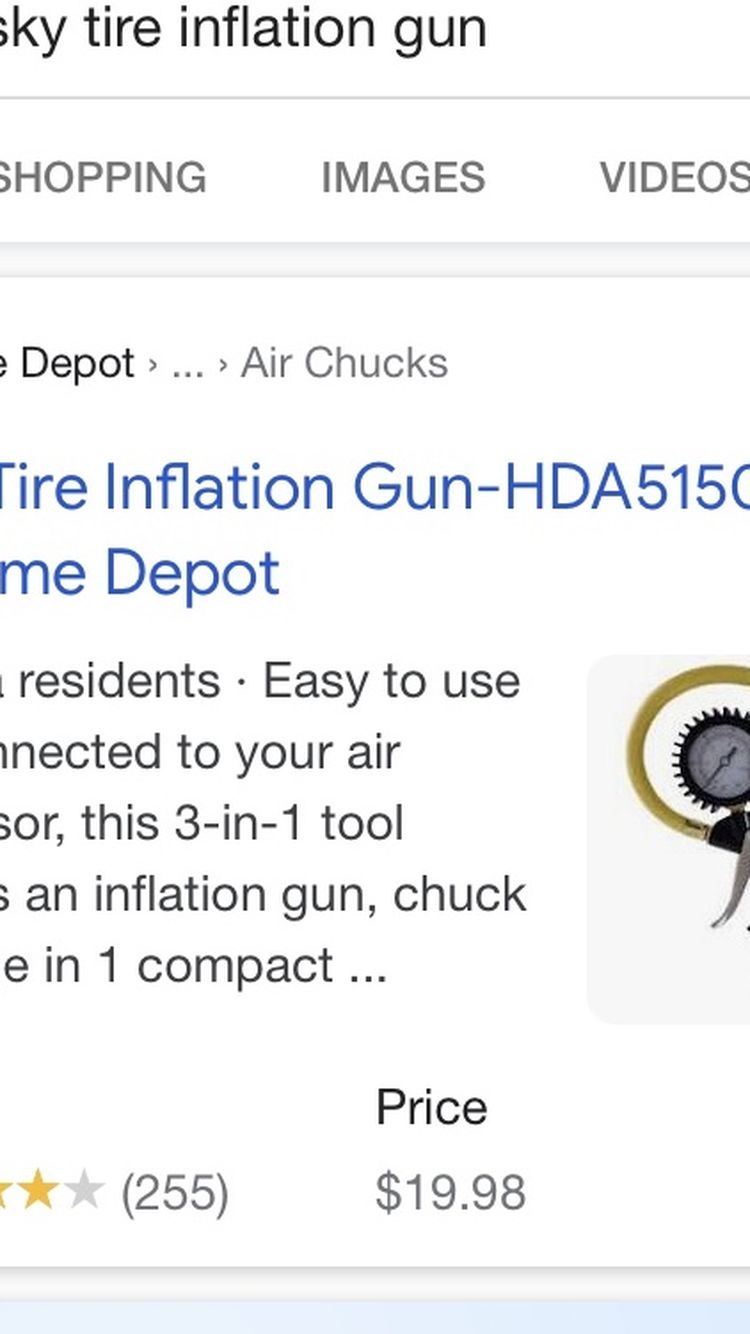 Tire inflation gun