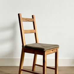 Ikea Solid Wood Dining Chair w/ Cushion