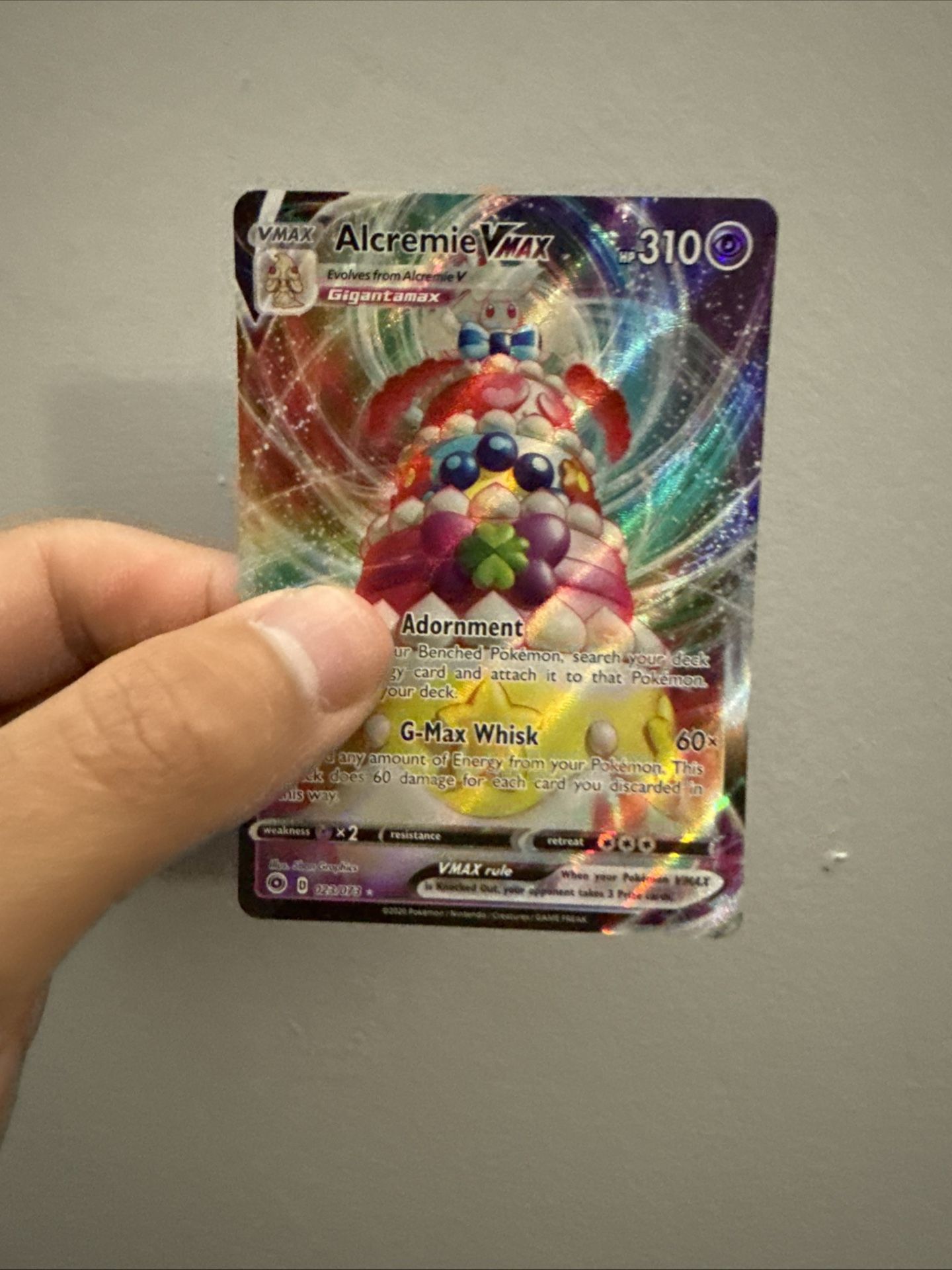 Pokemon (Alcremie Vmax) Card