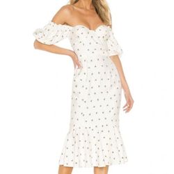 Revolve Floral Midi Dress S (NWT)