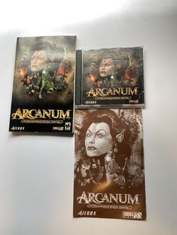 Arcanum PC Game 2001 - 2 Discs + Manual