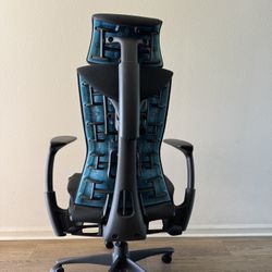 2022 model Herman Miller Embody Logitech gaming chair with headrest