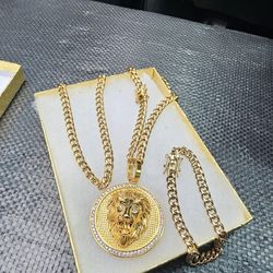 I Deliver I Ship 14k Gold Plated  Set