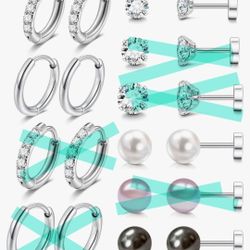 Surgical Steel Flat Back Earings 