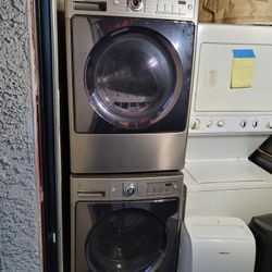 Kenmore Elite Front Load Washer And Stackle Gas Dryer Set