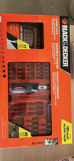 Black & Decker Drilling &Ratcheting screwdriver set