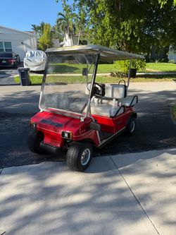 Club Car Golf Cart Red 4- Seater