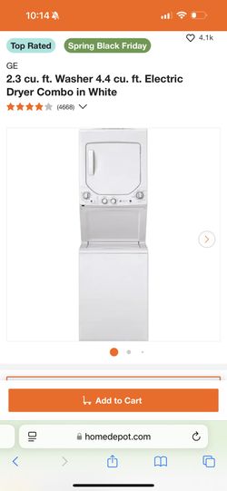 GE Stacking Washer And Dryer