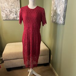 Red Midi Party Dress