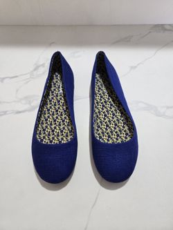 Blue Flat Shoes