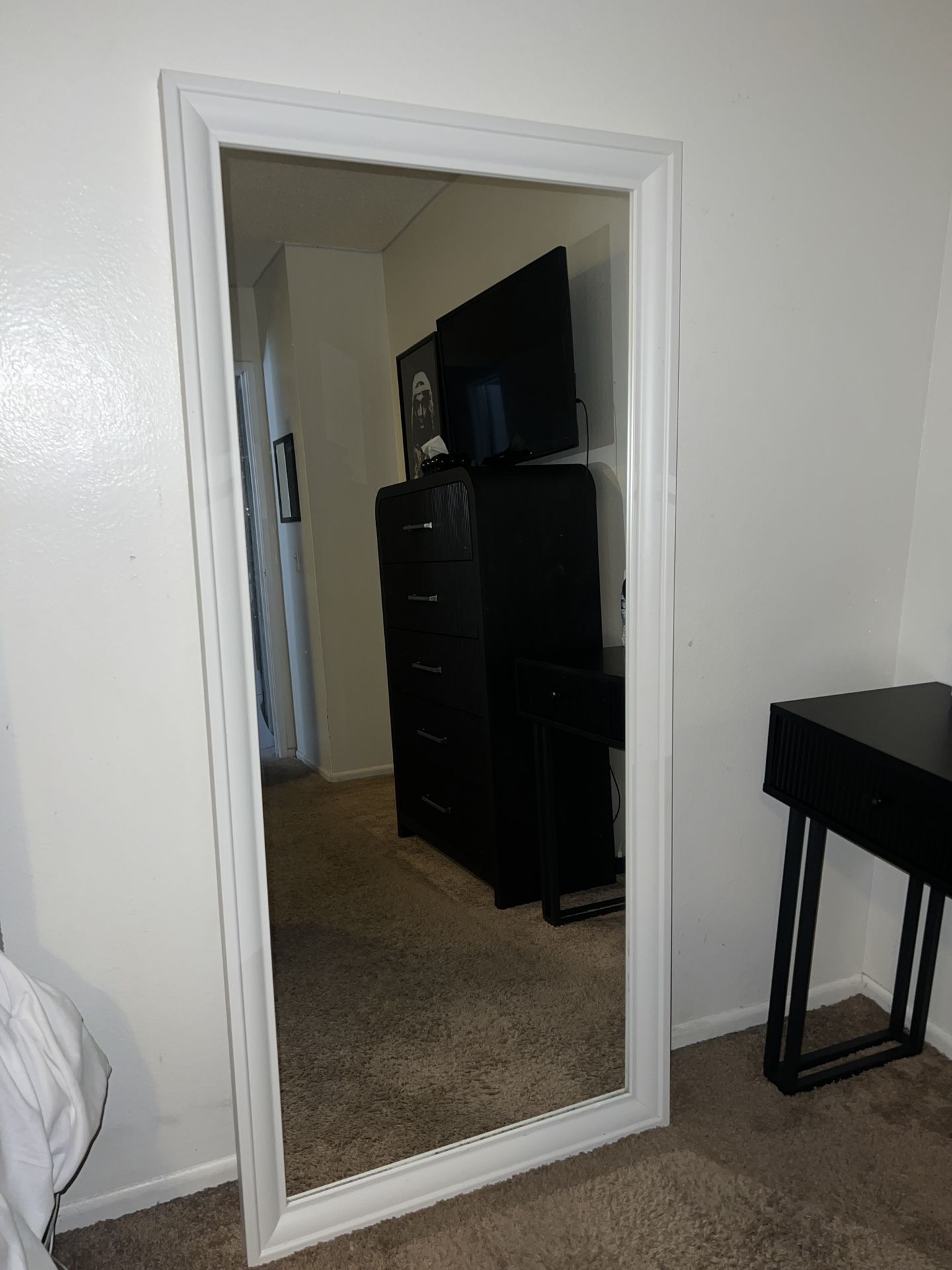 white ikea mirror 65x29”