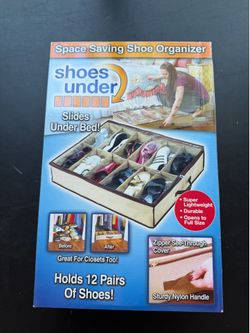 TeleBrands Shoes Under Space Saving Shoe Organizer