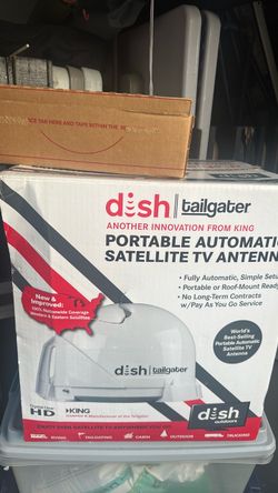 Tripod, Dish Tv box & Portable satellite tv antenna