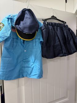 Big kids girls Police Officer Costume