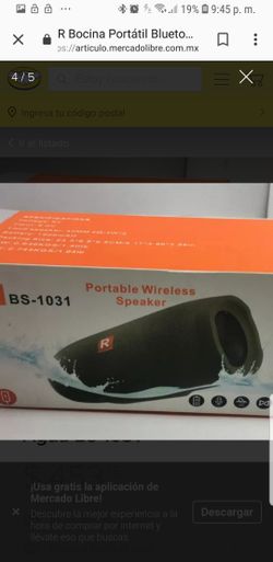 Bocina portátil BLUETOOTH.