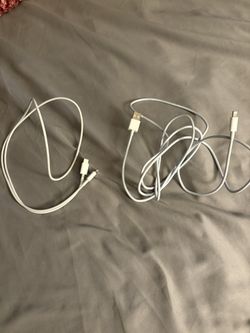 Two Charging Cords For iPhone 14 And Below