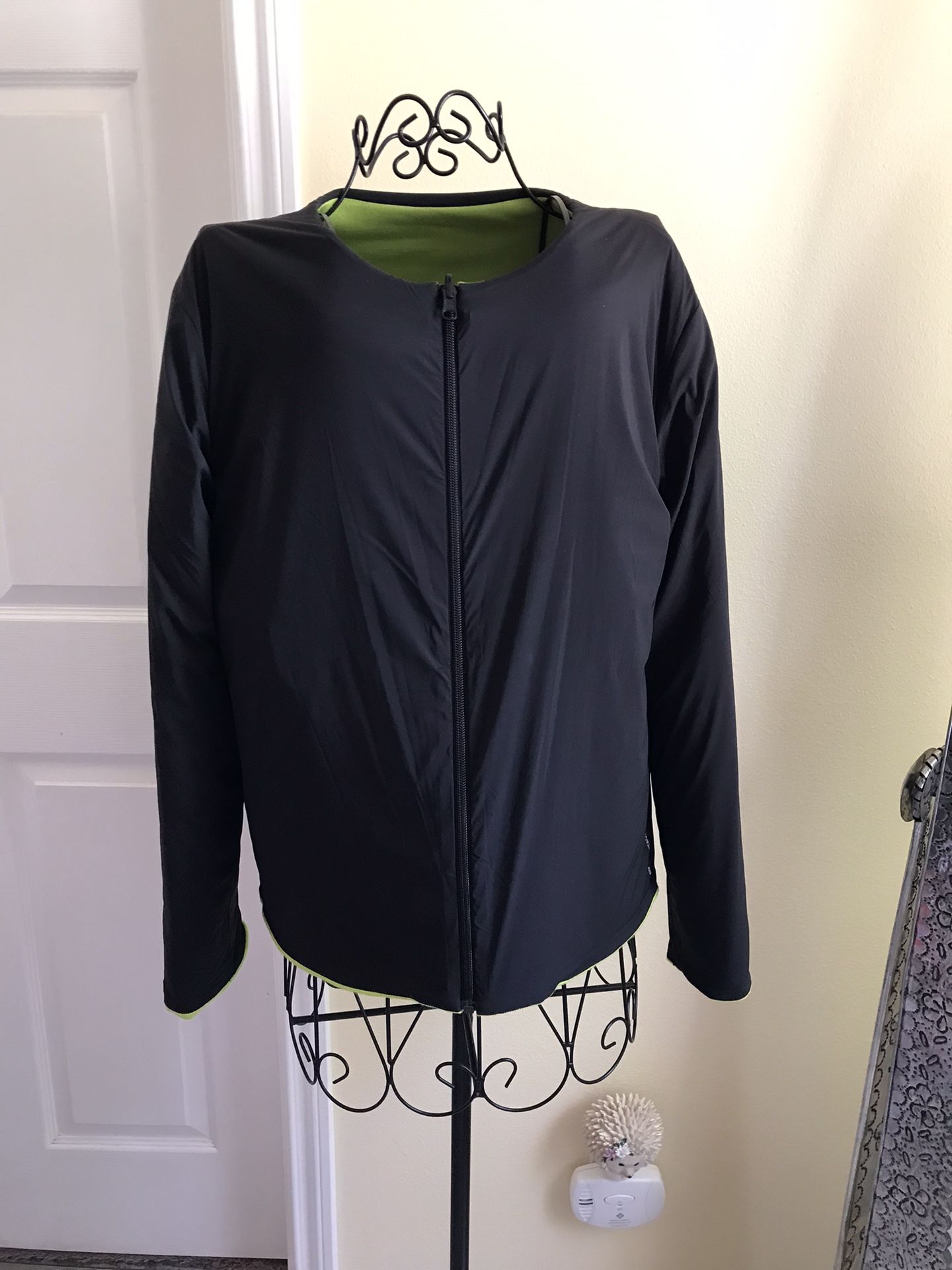 Alphatauri Reversible Jacket Black And Neon Green Size Med Unisex