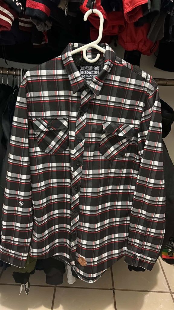 Electric Quality Garments Flannel Jacket L