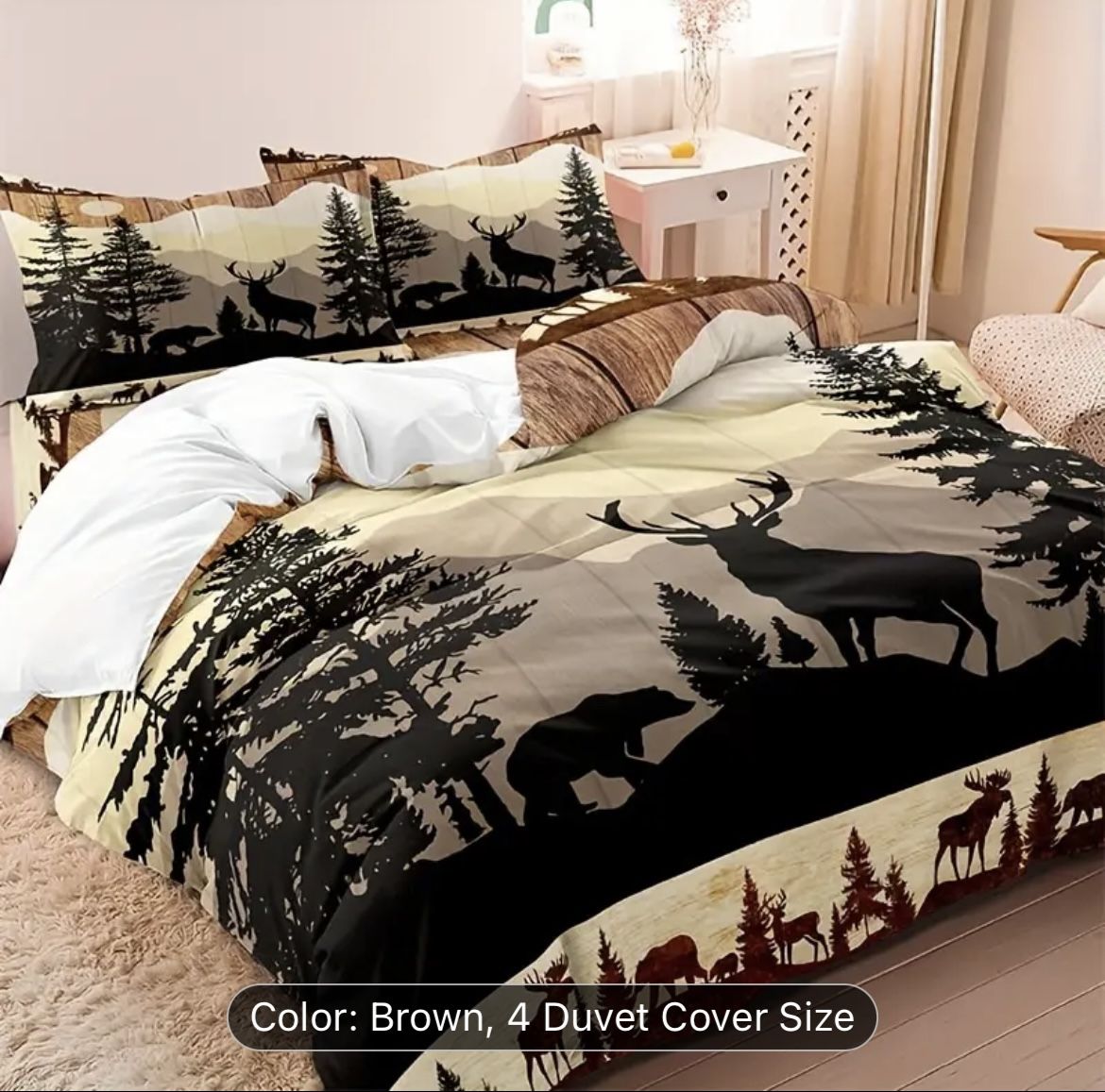 Outdoor Print Duvet Cover And Pillowcase (2) Set