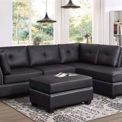Sectional And Ottoman 