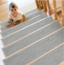 SMILOOL Stair Treads Non Slip for Wooden Steps Indoor 15 Pack 8" X 30"