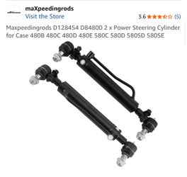 Maxpeedingrods Power Steering Cylinders for Case – Set of 2
