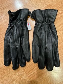 Foreman Black Leather Gloves with 3M Thinsulate Insulation