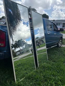 Pair Of Glass Sliding Doors- 31”Lx78”H