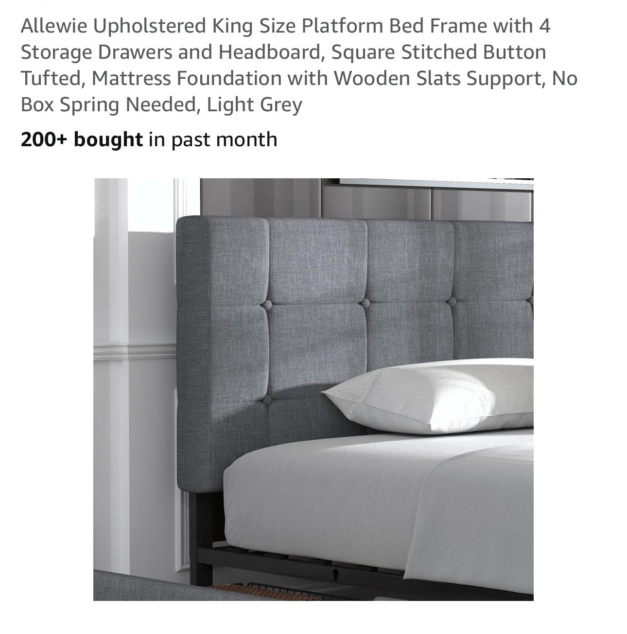 King Bed Frame With Storage
