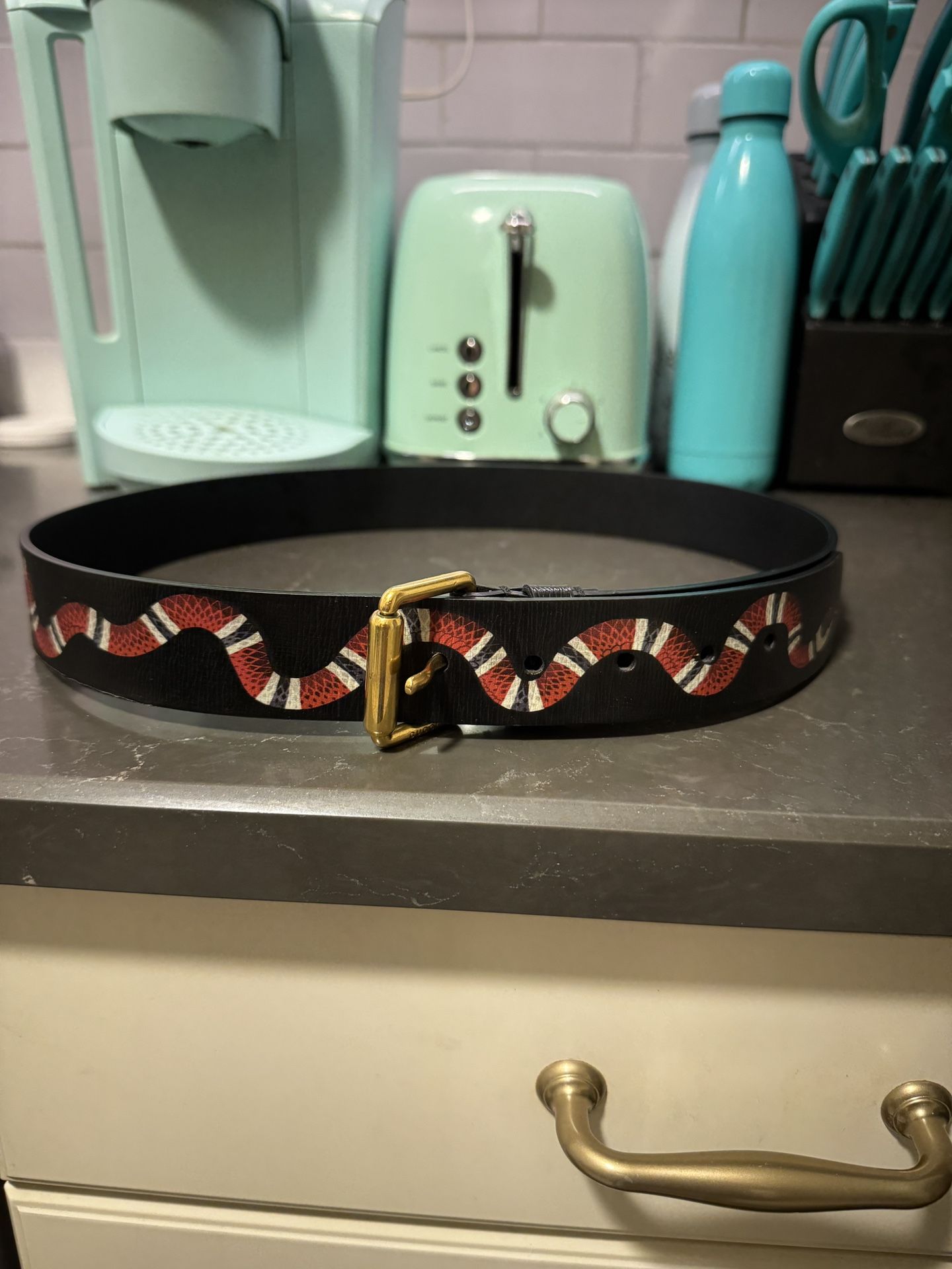 Gucci Snake Belt 100% Authentic