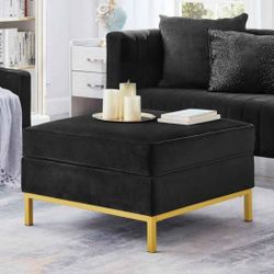 Brand New Velvet Ottoman 