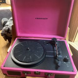 Crosley Pink Record Player